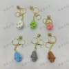 Resin-filled dead rabbit keychain pendant, a popular new and best-selling accessory, a little rabbit accessory Specification image